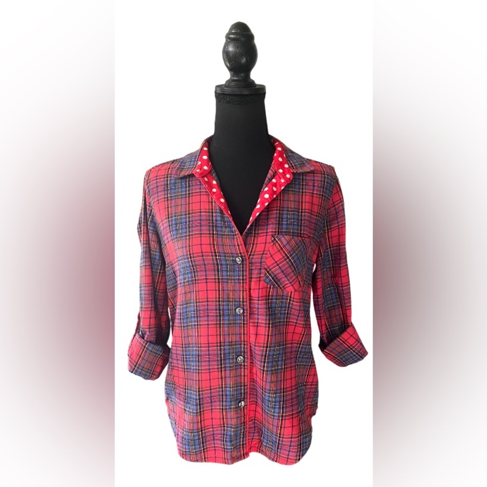 Victoria’s Secret: Pajama Button Down Shirt with Roll Tab Sleeves